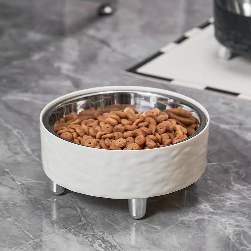 Ripple Steel Bowl on Raised Stand