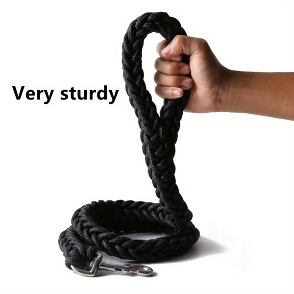 Thick Braided Rope Lead for Large Dogs