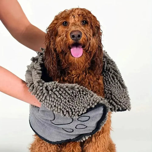 Absorbent Chenille Pet Towel