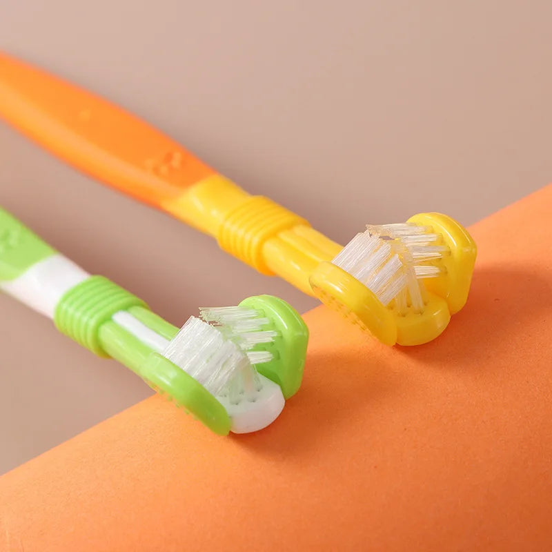 Three-Sided Dog Toothbrush