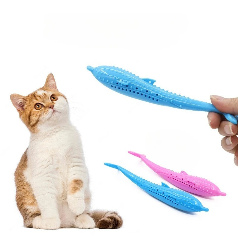 Silicone Fish Chew Toy for Cats