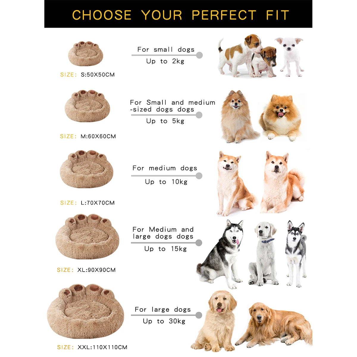 Fluffy Paw Pet Bed