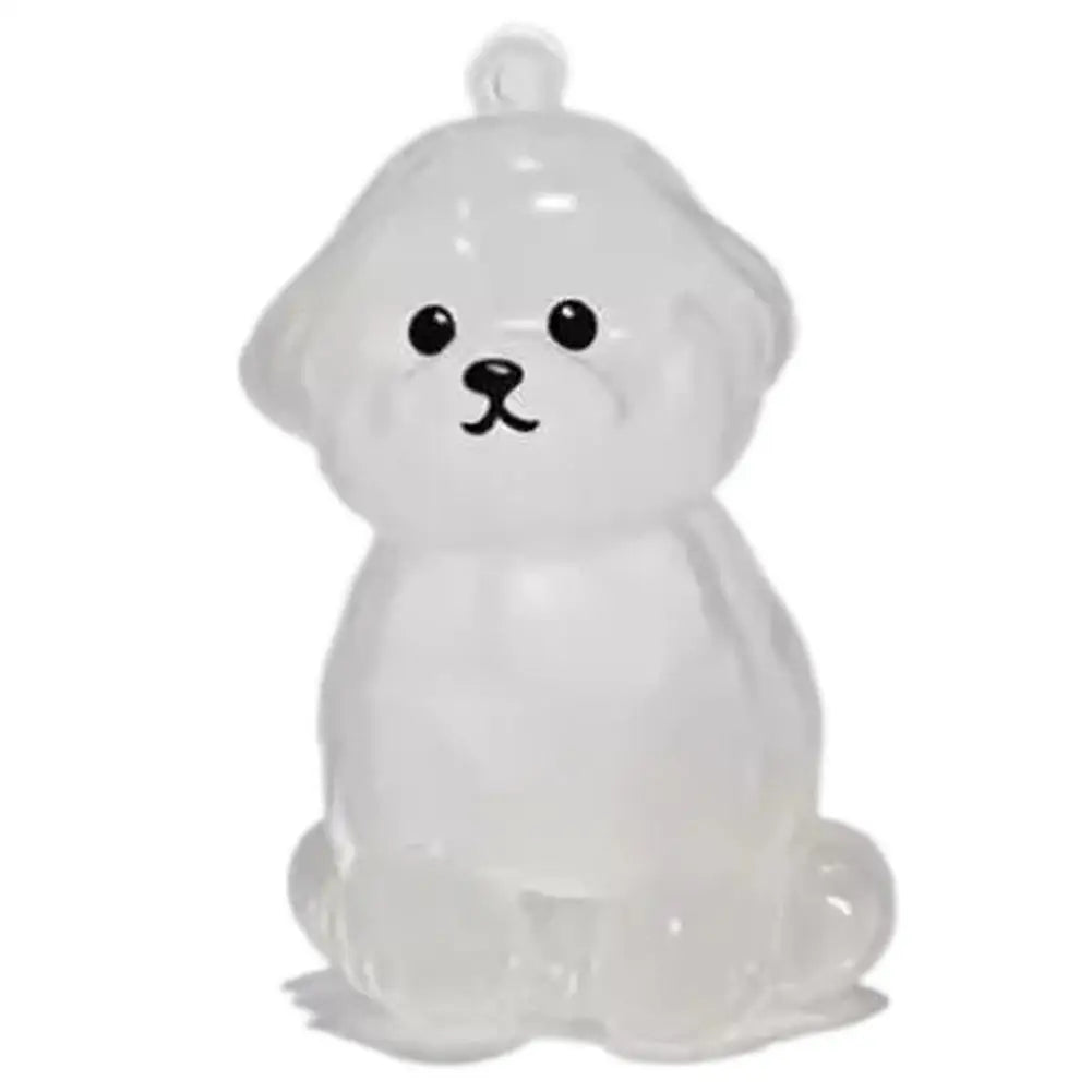 Dog Shaped Fur Keepsake Keyring