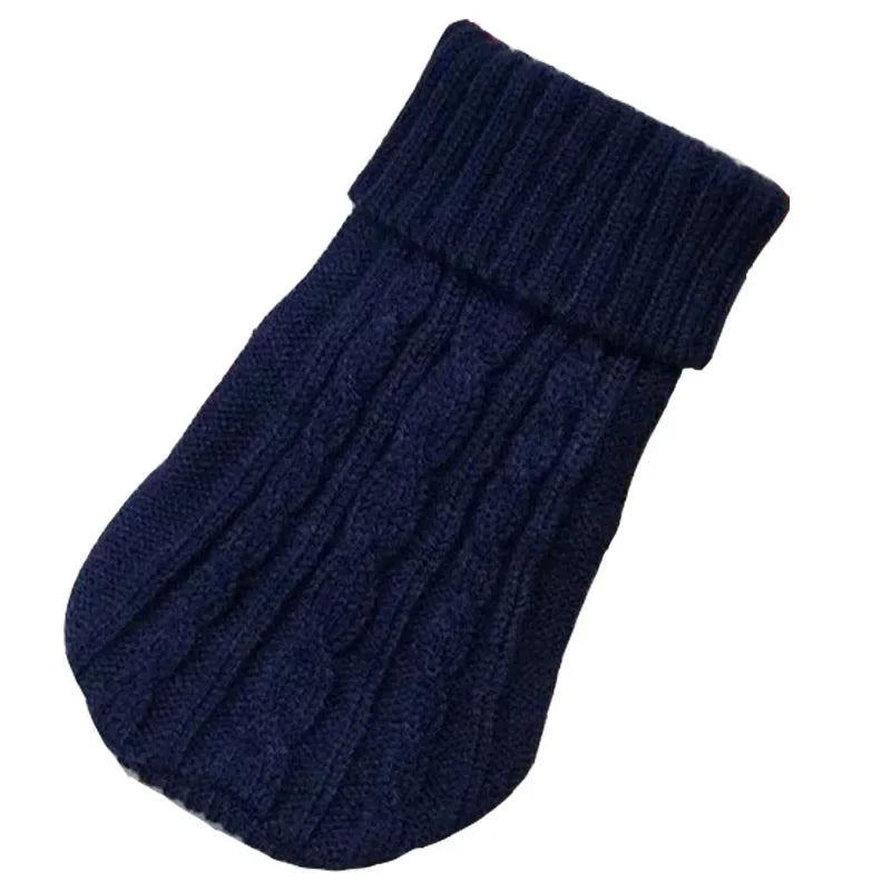 Knitted Dog Jumper for Small Dogs - NavyBlue / Xs(4) 0.5-1.5 kg