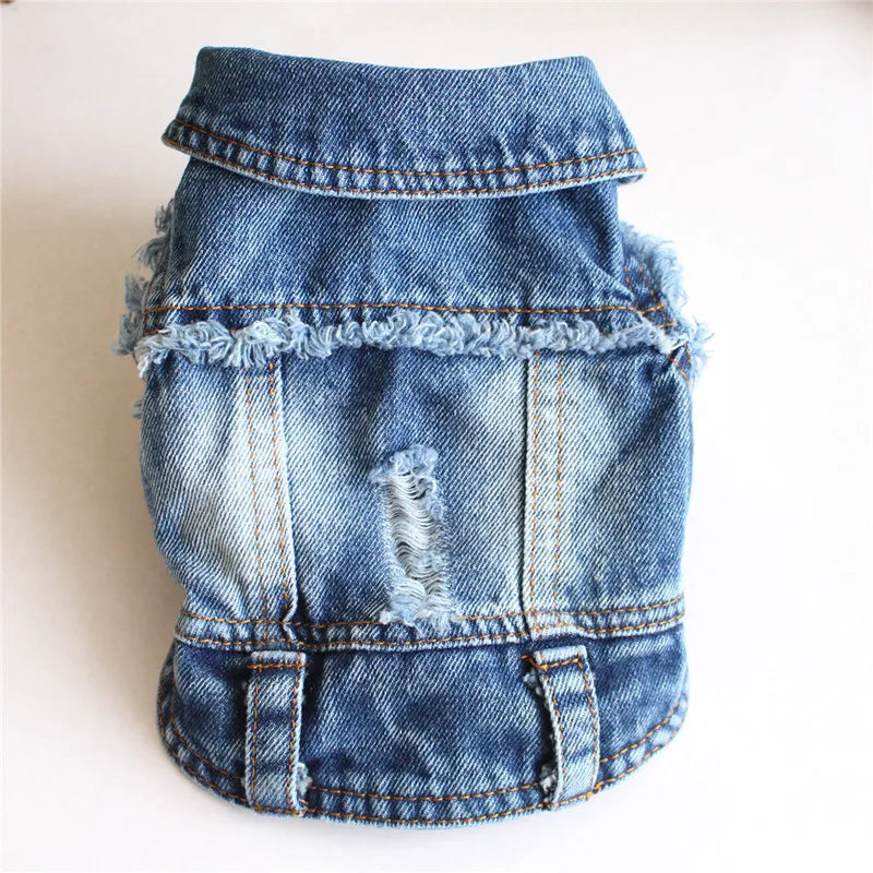 Denim Jacket for Small Dogs - Denim blue / XS (1 to 1.5 kg)
