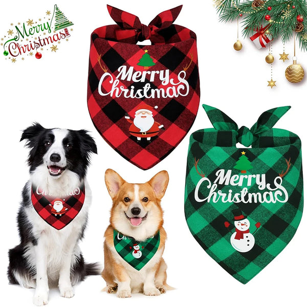 Christmas Tartan Dog Bandana