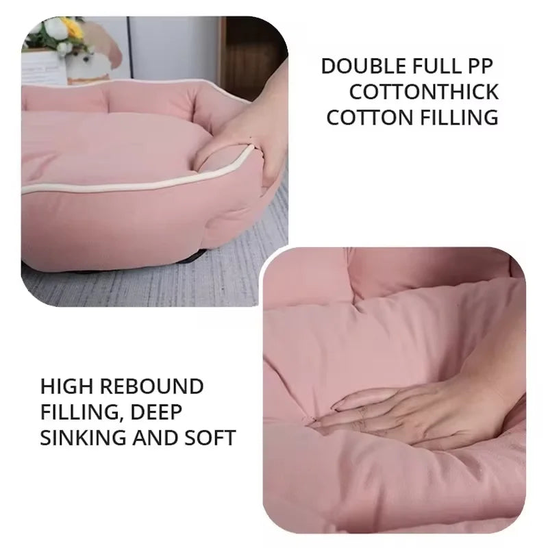 Sofa-Style Dog Bed with Raised Sides
