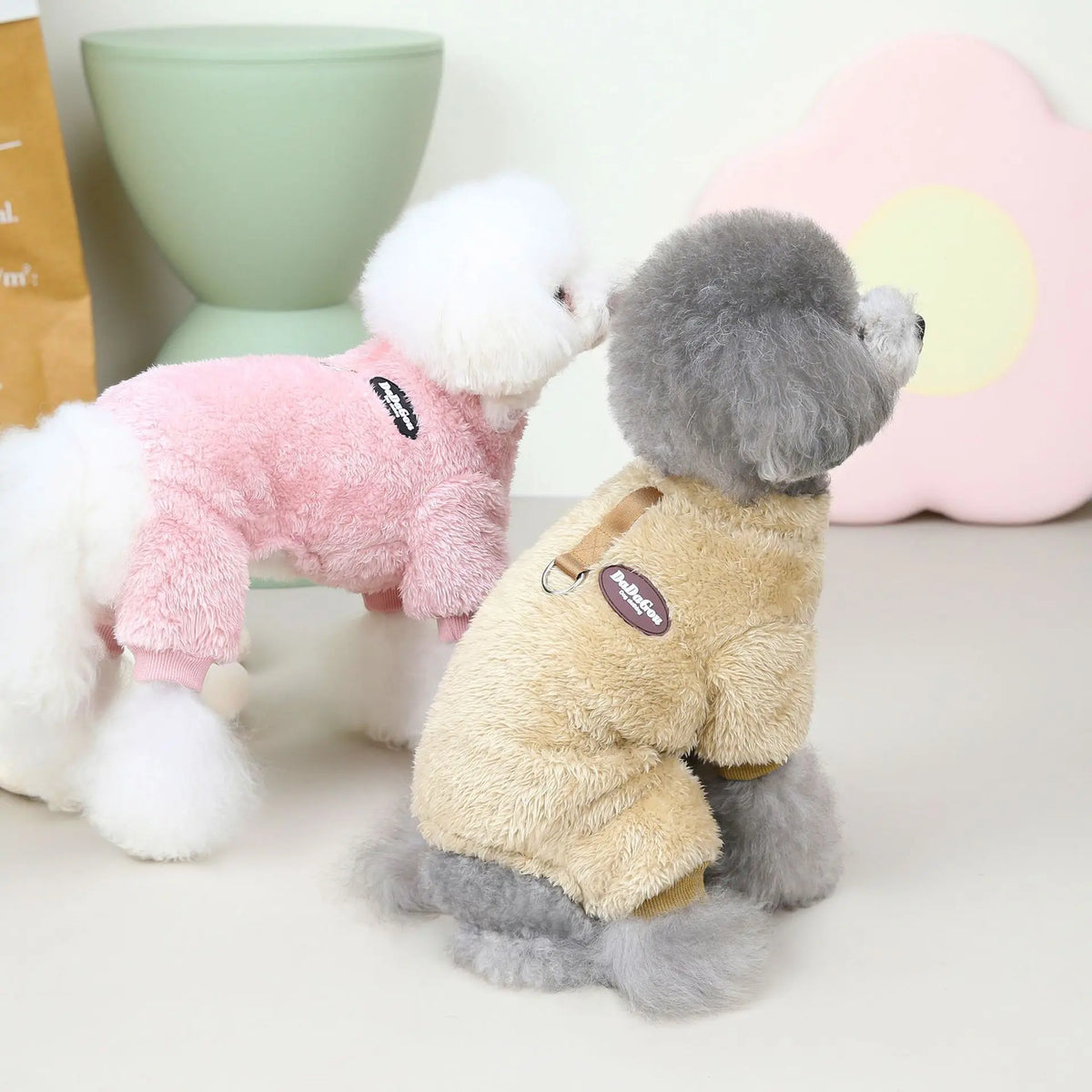 Padded Four-Leg Winter Jumpsuit for Small Dogs