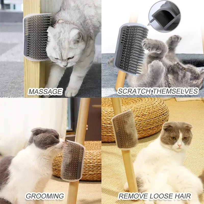 Cat Self-Groomer Corner Brush