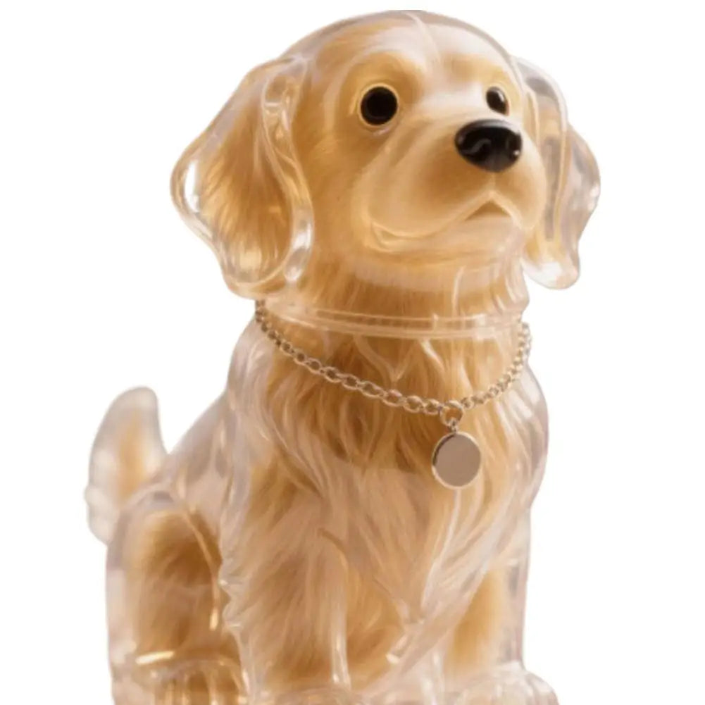Dog Shaped Fur Keepsake Keyring