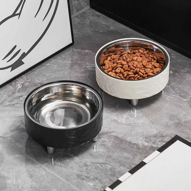 Ripple Steel Bowl on Raised Stand