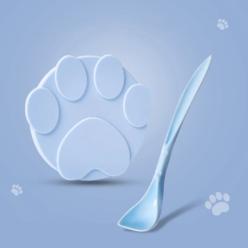 Silicone Pet Food Tin Lid and Spoon