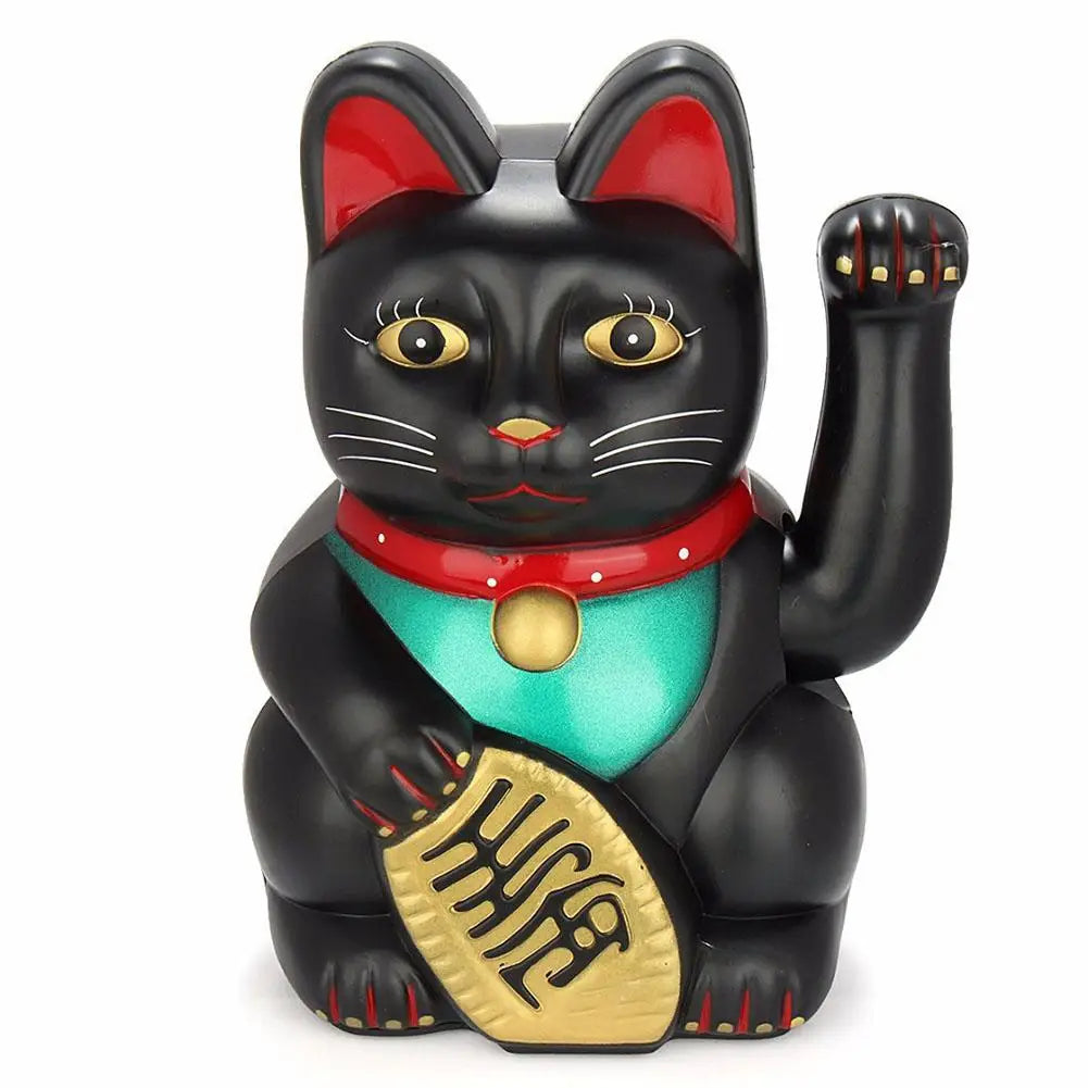 Waving Lucky Cat Figurine