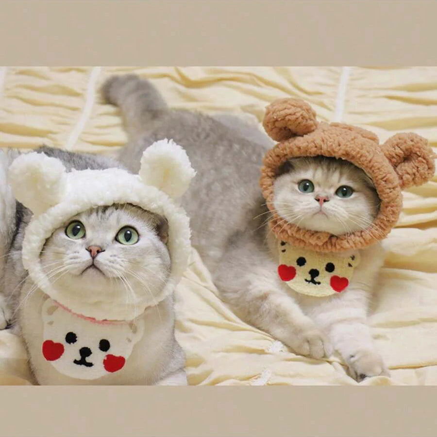 Bunny and Bear Ear Hat for Pets