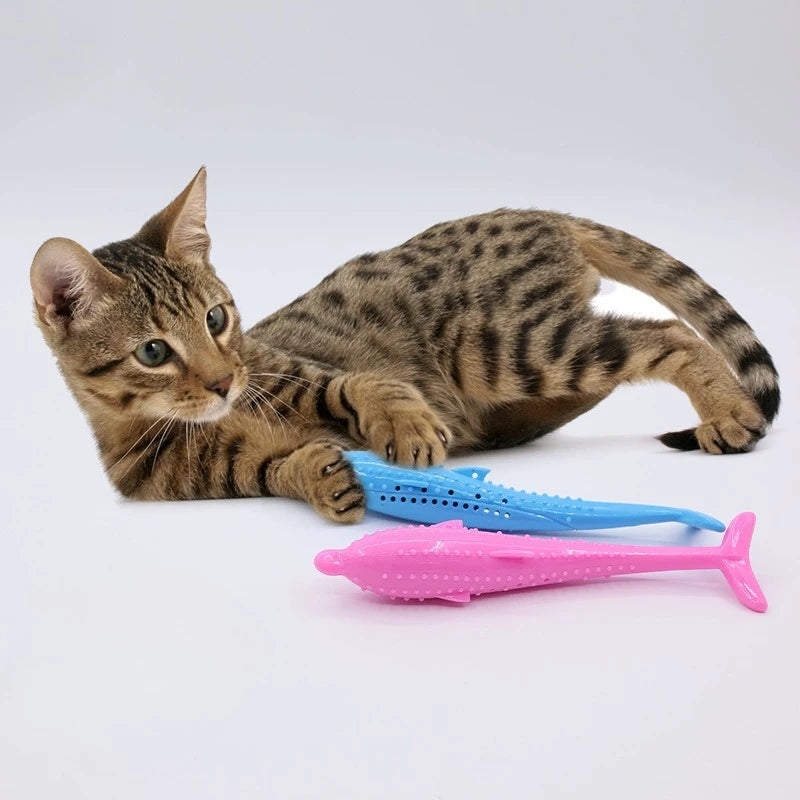 Silicone Fish Chew Toy for Cats