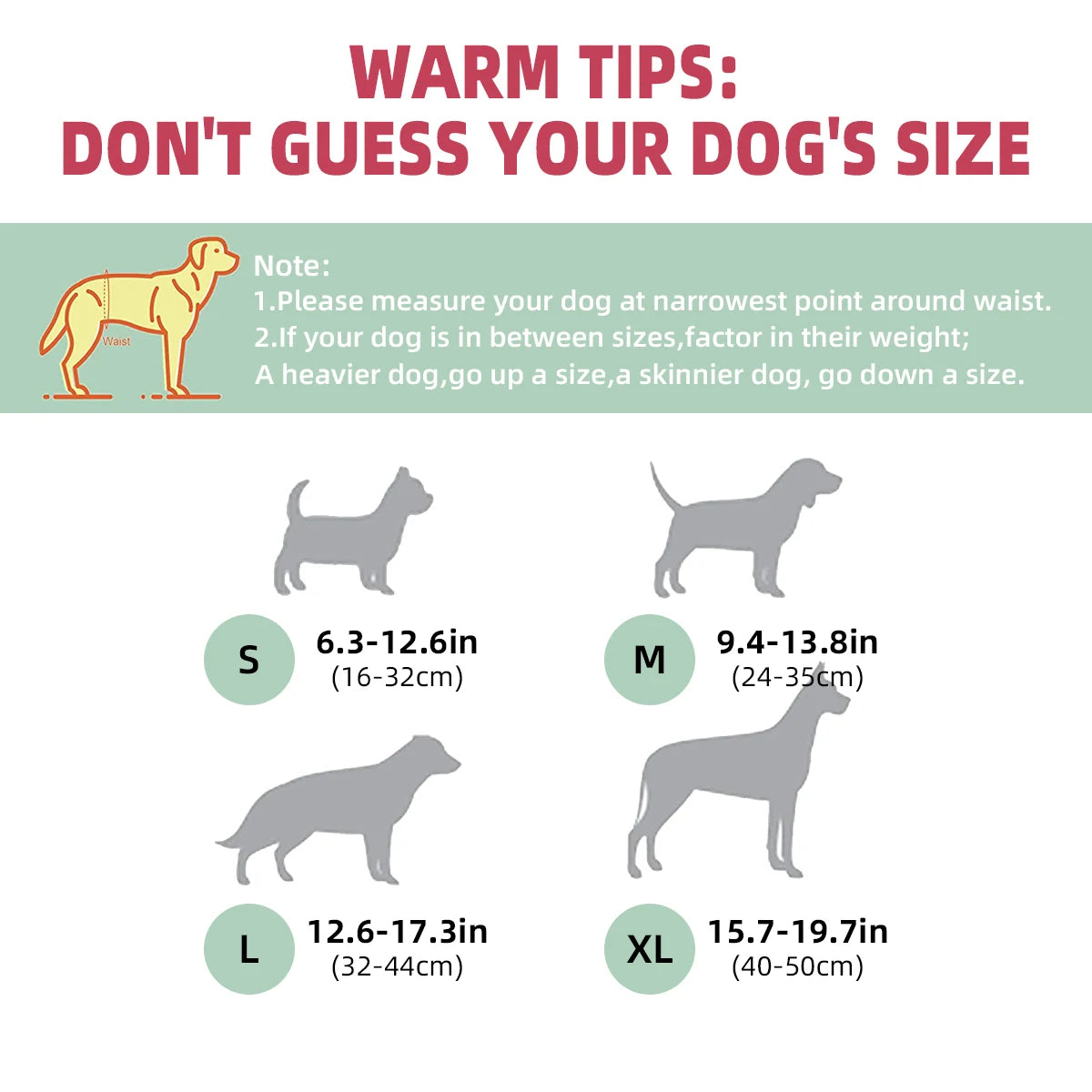 Washable Belly Band for Male Dogs