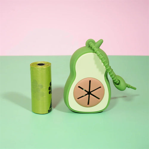 Avocado Poop Bag Dispenser with Bags