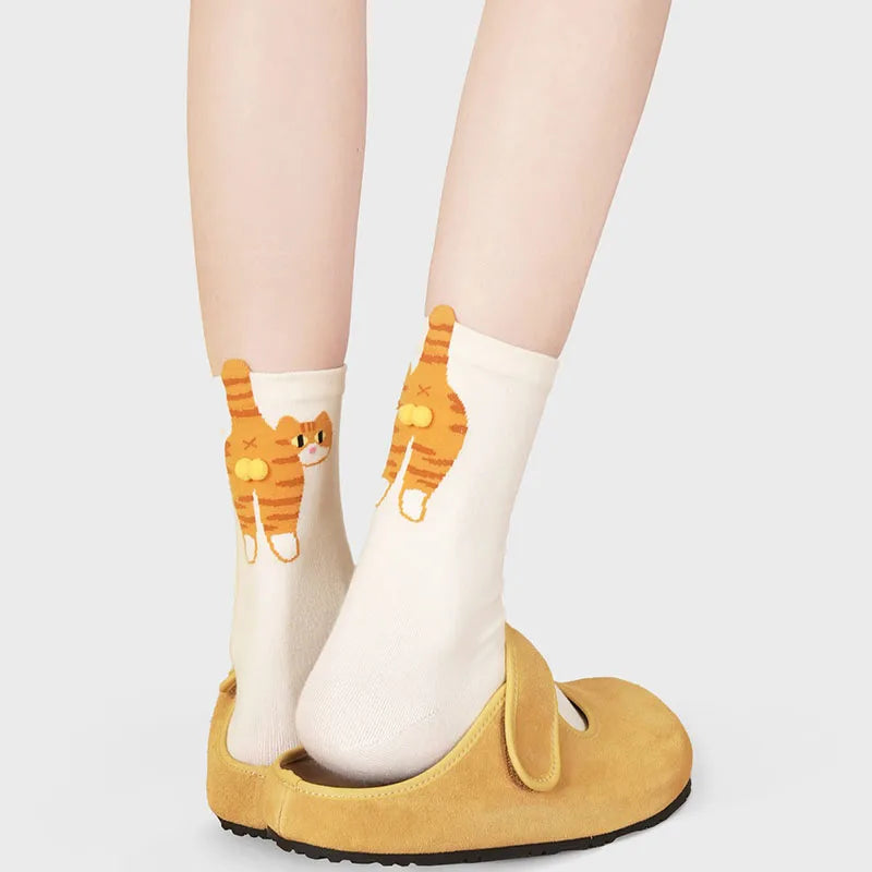 Cat Lady Cotton Socks