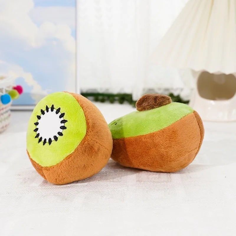 Avocado and Kiwi Squeaky Plush Toy