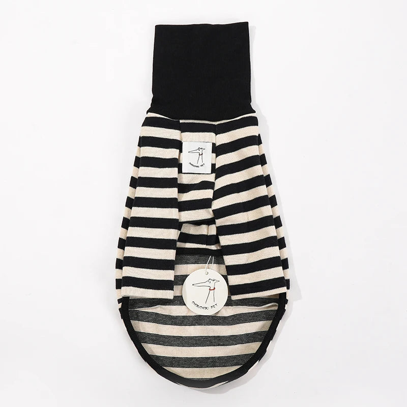 Striped Roll-Neck Top for Greyhounds