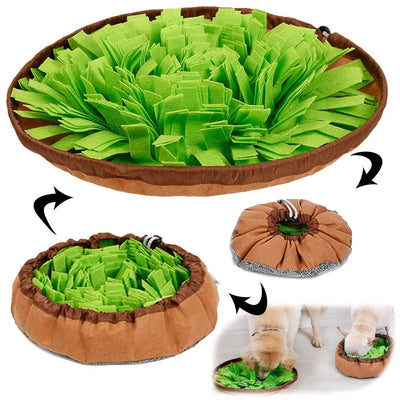 Round Snuffle Mat for Dogs