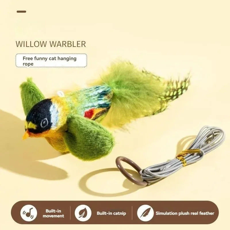 Chirping Plush Bird Cat Toy