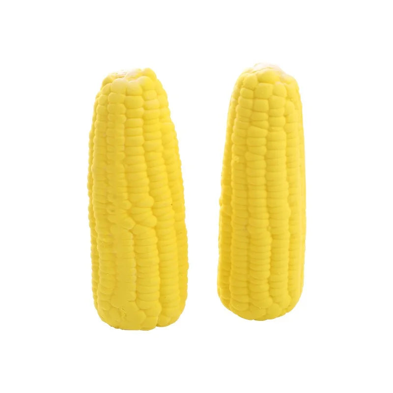 Squeaky Latex Corn Toy