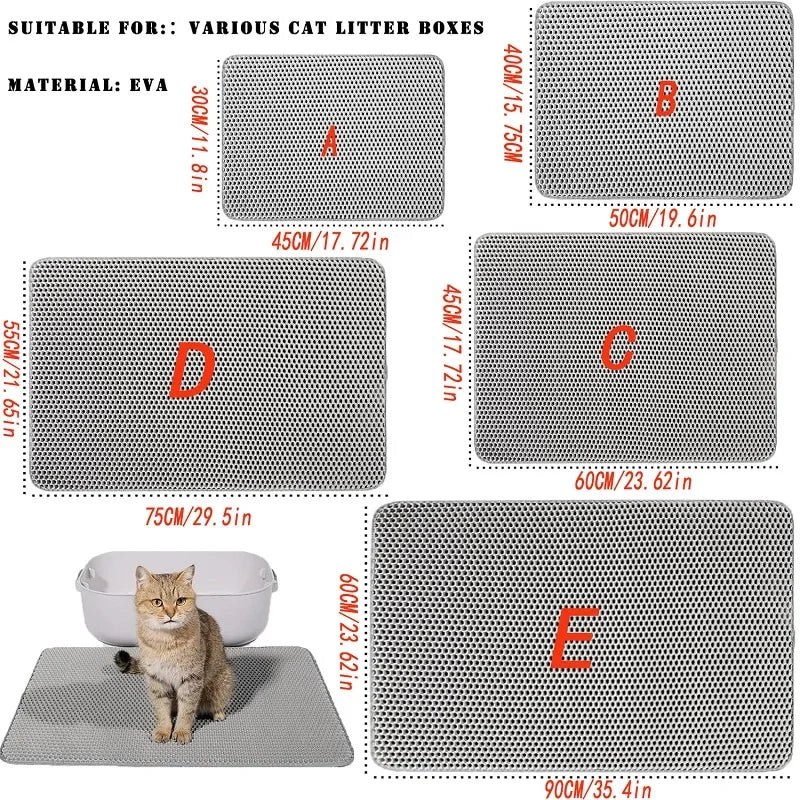 Large Double-Layer Cat Litter Mat