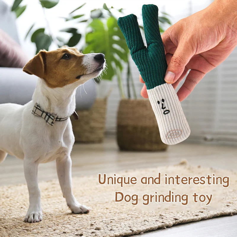 Squeaky Plush Vegetable Dog Toy