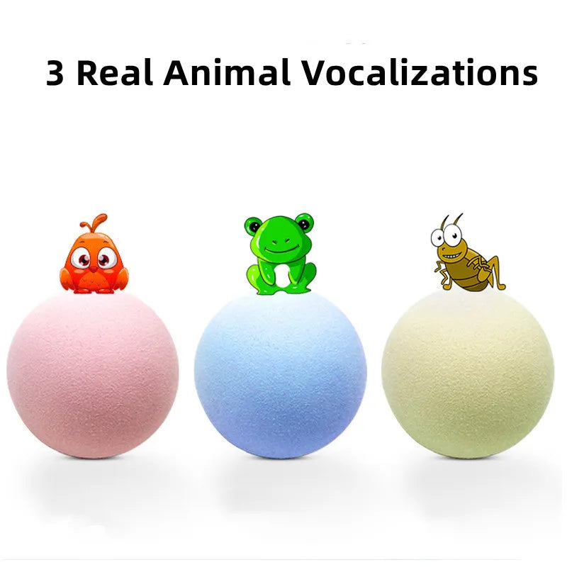 Chirping Plush Ball Cat Toys