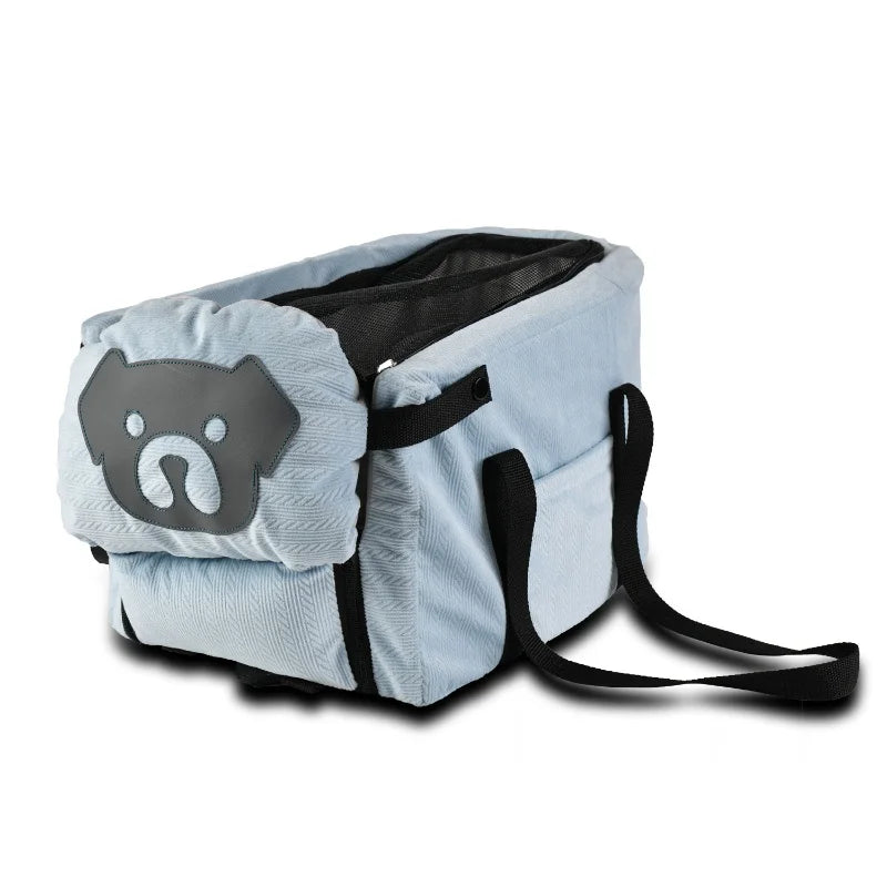 Hanging Car Booster Seat for Small Dogs - Blue
