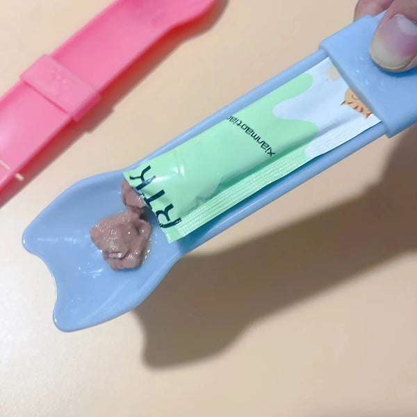 Cat Treat Squeeze Spoon
