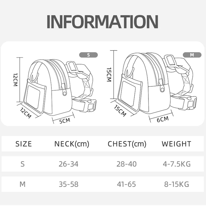 Mini Backpack Harness for Dogs