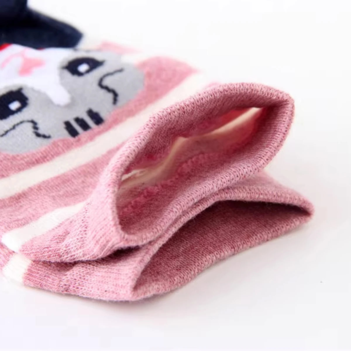 Cat Pattern Crew Socks