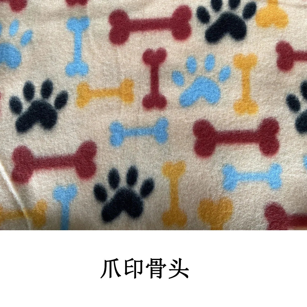 Soft Fleece Pet Blanket - Bone 5 / 60 x 70 cm