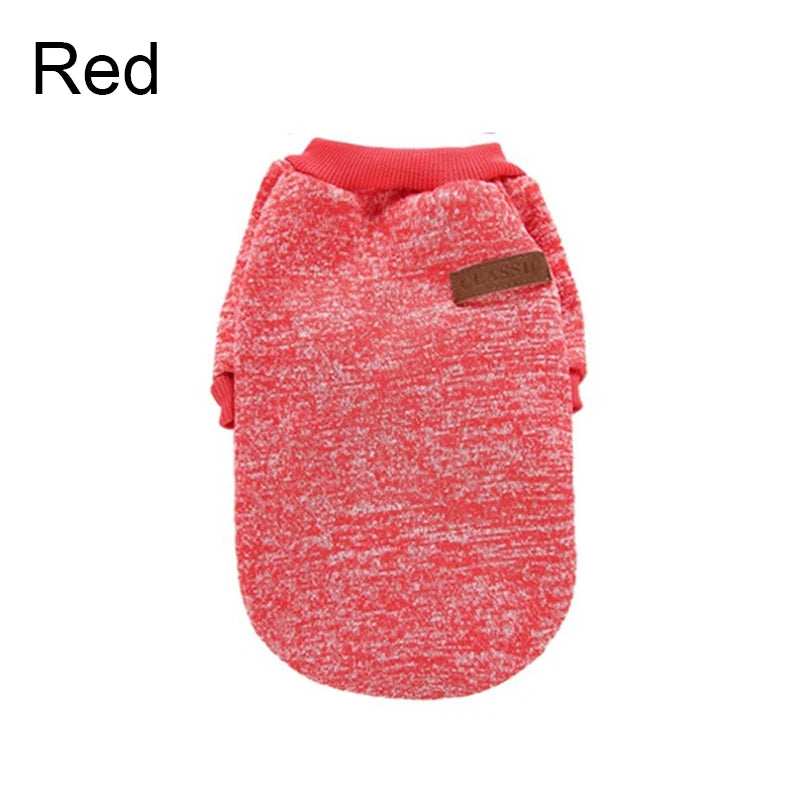 Casual Sweatshirt for Small Dogs - Red / XS