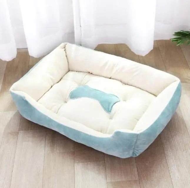 Square Dog Bed with Raised Sides - 4 / 76x56 cm