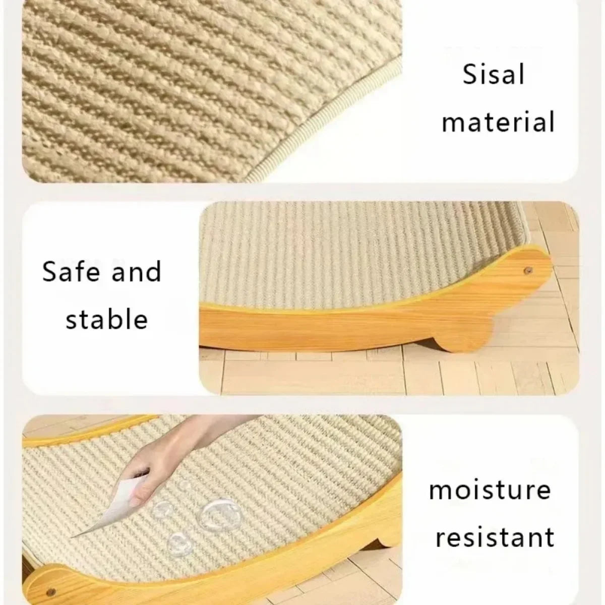 Wooden Cat Scratcher Lounger