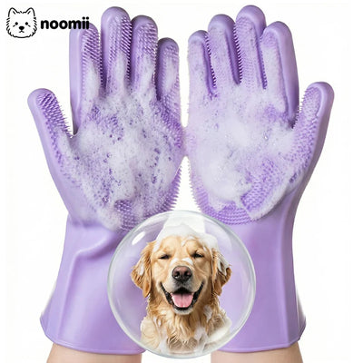 Silicone Bathing and Grooming Gloves