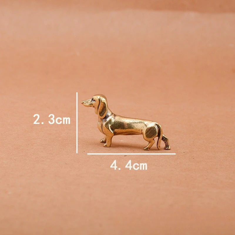 Brass Dachshund Figurine