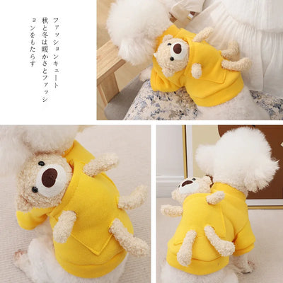Hoodie with Teddy in the Pocket