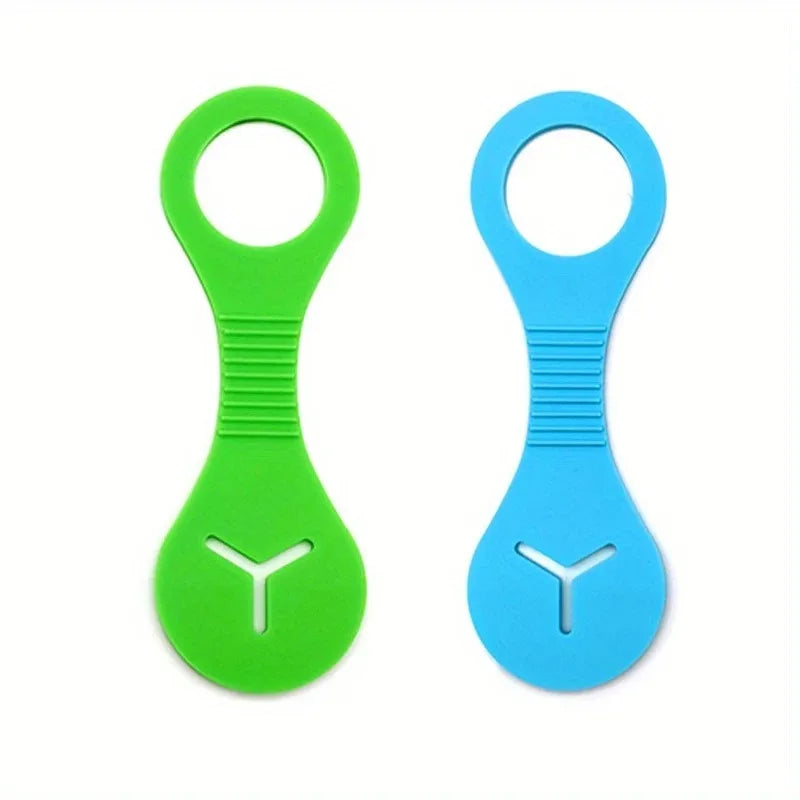 Silicone Poop Bag Holder Clip - BlueGreen