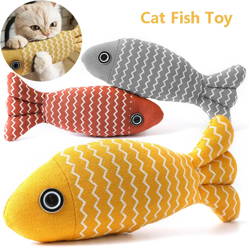 Plush Fish Kicker Cat Toy