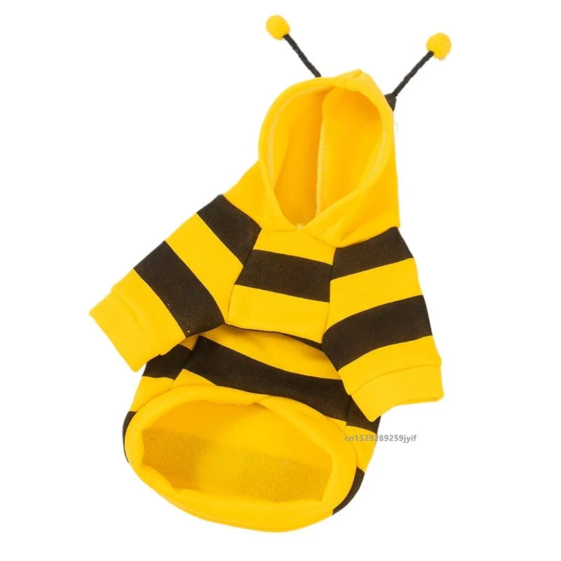 Bumblebee Costume Hoodie for Dogs and Cats - XS
