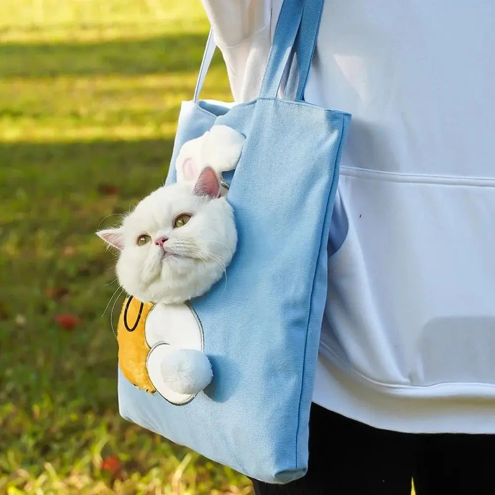 Canvas Shoulder Bag Carrier for Cats