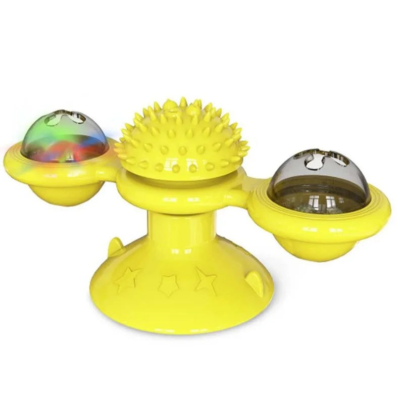 Windmill Cat Toy with Suction Base