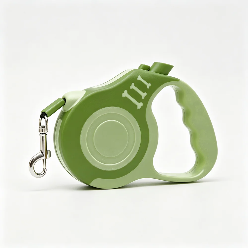 Retractable dog lead - Green (5 m)