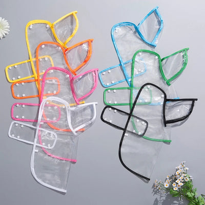 Clear Hooded Dog Raincoat
