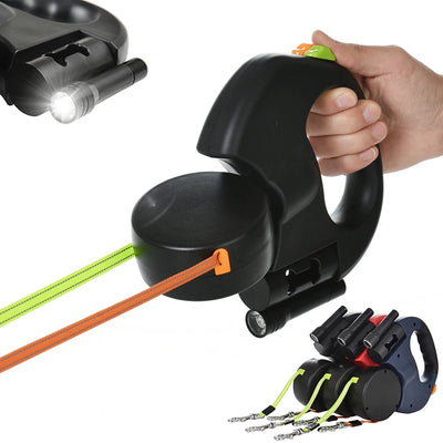 Retractable Lead for Two Small Dogs, 3 m