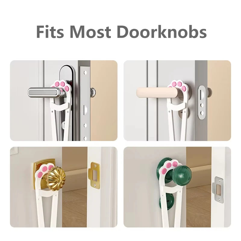 Cat Door Latch for Lever Handles